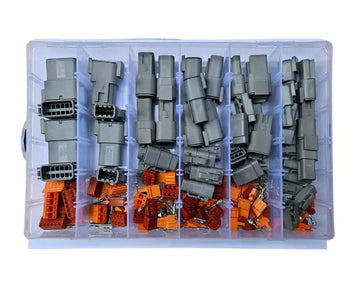 25pcs Deutsch DTM Automotive Connector Assortment Kit Waterproof 2, 3, 4, 6, 8 & 12 PIN