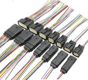2 Pin to 20 Pin Molex MX150 Motorcycle Automotive Male Female Connector Plug Kit