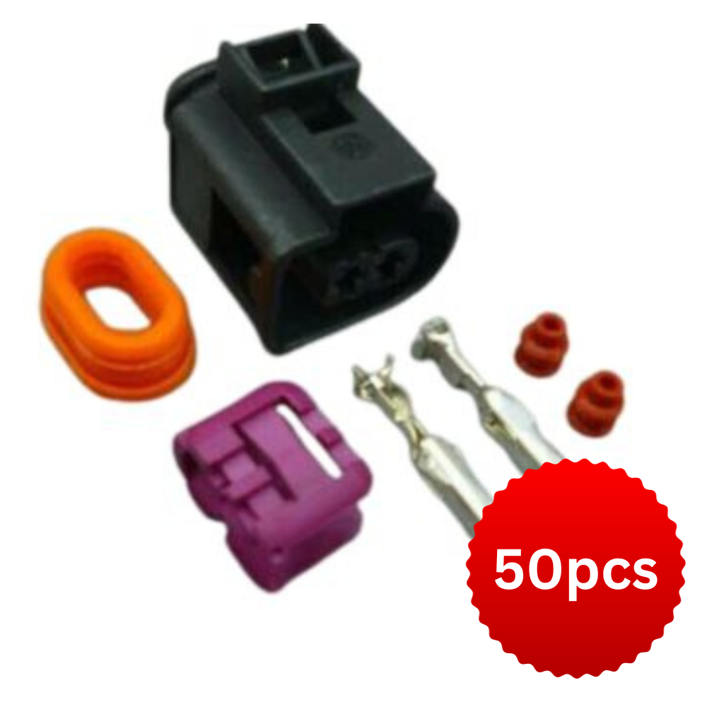 50PCS LOT 2 PIN Waterproof Electrical Horn Connector Plug For Skoda VW Audi 4D0971992