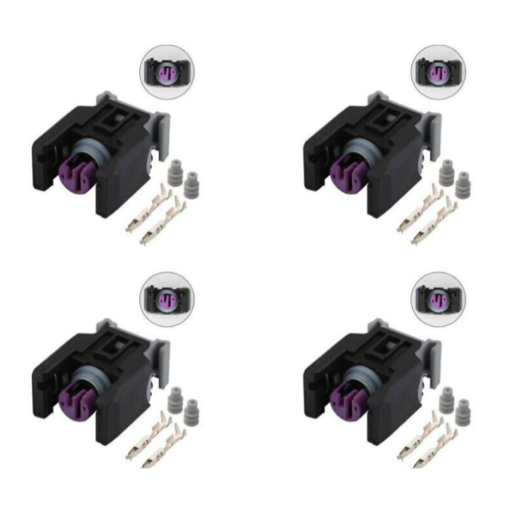 4pcs For Delphi Diesel Injector Connector Plugs Repair Fits Mercedes Sprinter