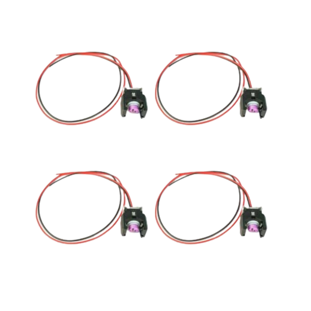 4 x 2 Pin Diesel Injector Plug/Electrical Connector For Mercedes Sprinter Delphi Piezo