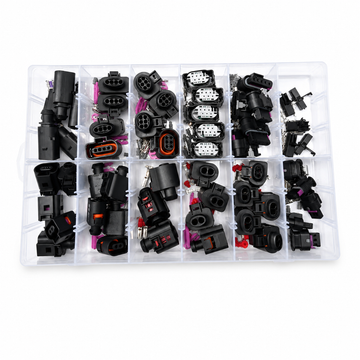 55pcs Connector Assortment Kit for VW Audi Group VAG Vehicles - Automotive Connector, Pins and Seal Set 1J0973802
