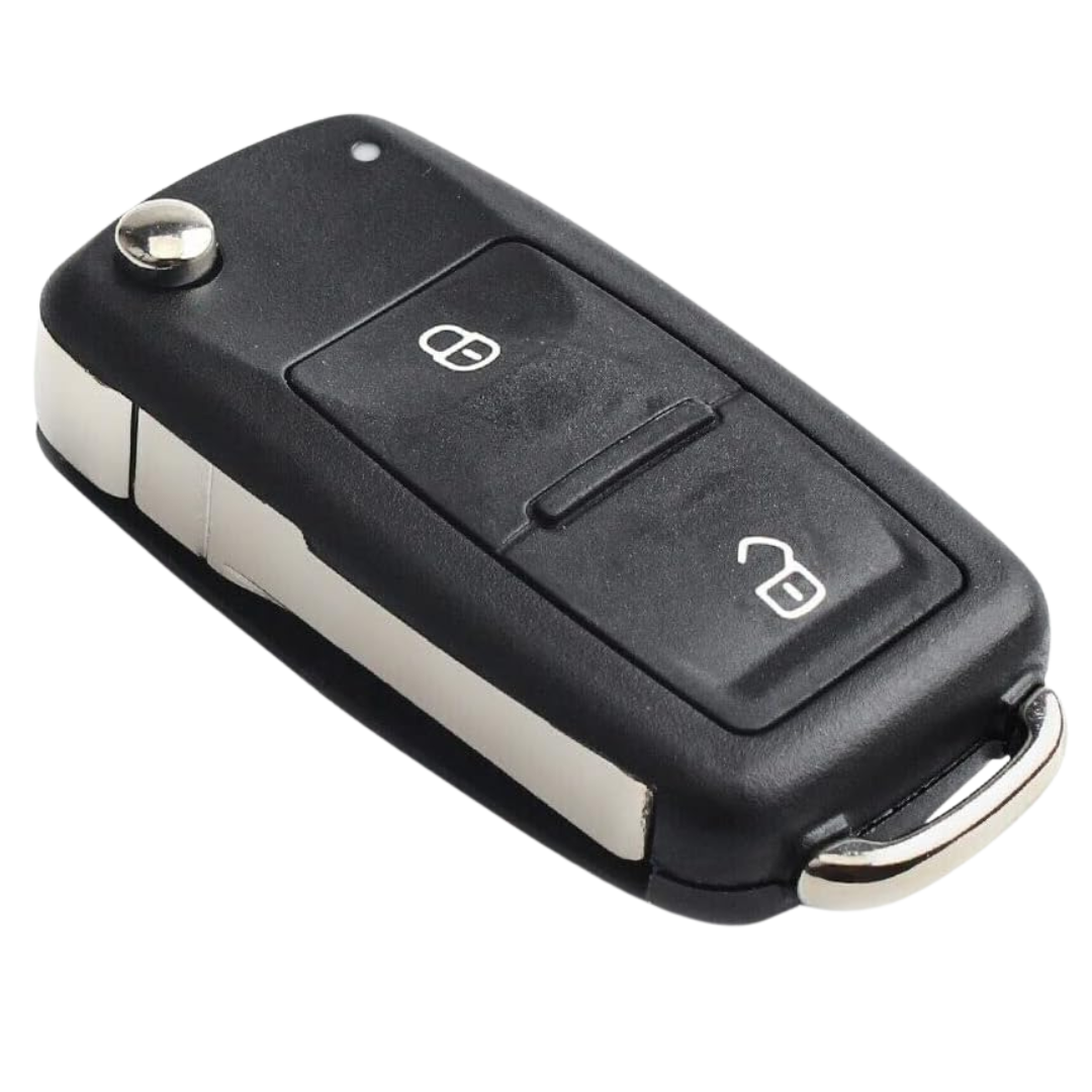 2 Button Replacement Flip Key Remote Fob Case With HU66 Key Blade for Volkswagen VW