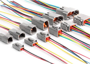 Deutsch DTM 2/3/4/6/8/12 Pin Pre-wired Electrical Wire Connector Set 20-24 AWG