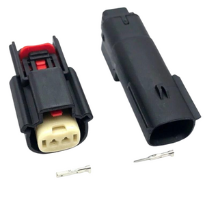 Fits Molex 2 Pin Wire Connector, Harley BLACK Waterproof, Sealed Kit, MX150 CPA