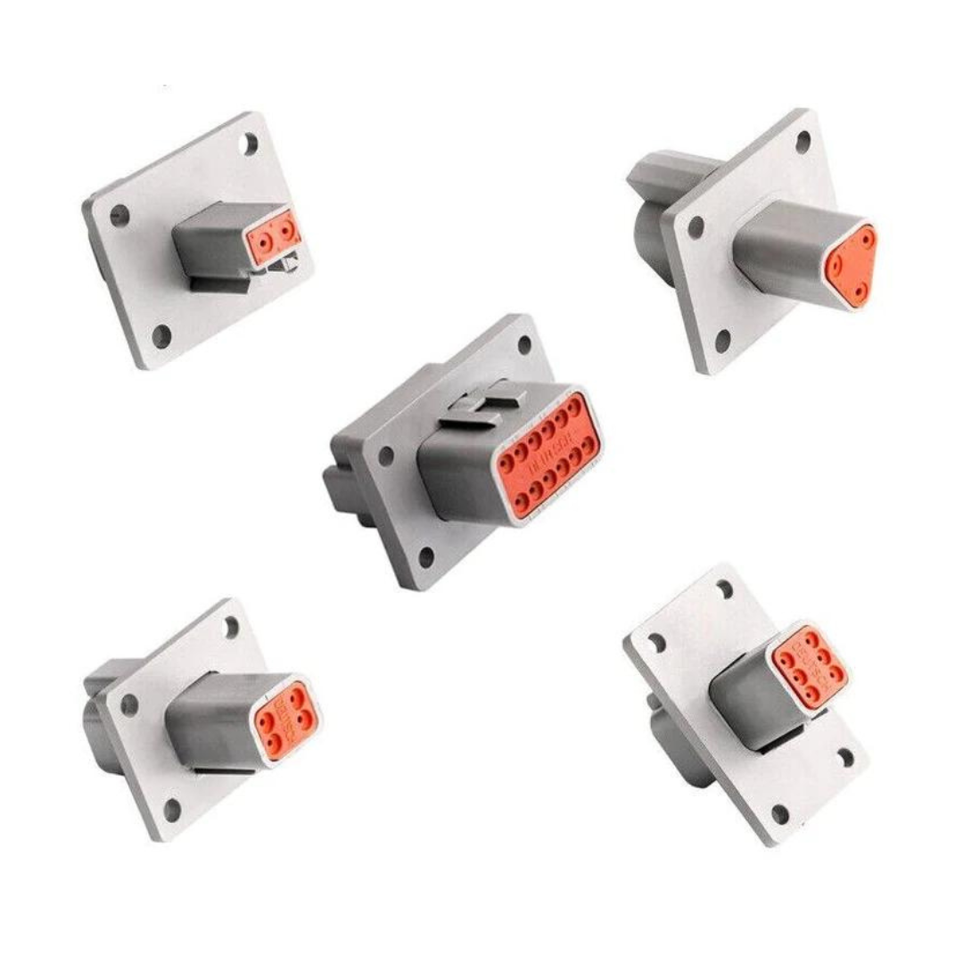 Deutsch DT Series 12 Pin/Way Flange Mount Connector Kit DT04 12PA L012/DT06 12SA - Foto 7