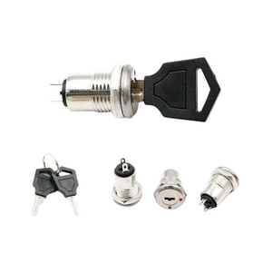 12mm 2 Positions NO NC Electric Key lock Push Button Switch S1203