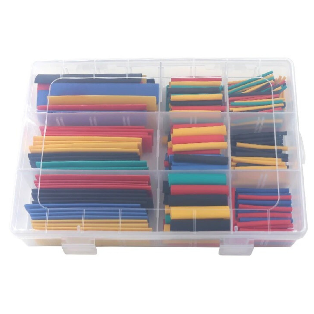 328pcs Assorted Shrink Tube - Automotive Connector Cable Heat Shrink Kit in Box