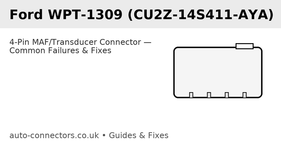 Ford WPT-1309 / CU2Z-14S411-AYA (13927329): Why This 4-Pin Pigtail Fails — And How To Fix It