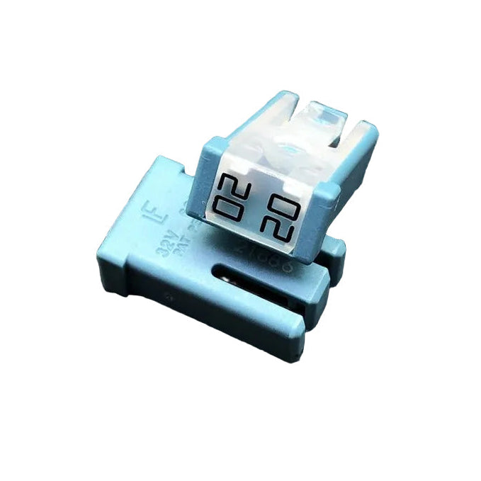 2Pcs 20AMP 32V Slotted Cartridge Fuses Miniature Cartridge with Female Terminals for 2.8 MM Male Terminals for Truck Compatible with Ford JAP
