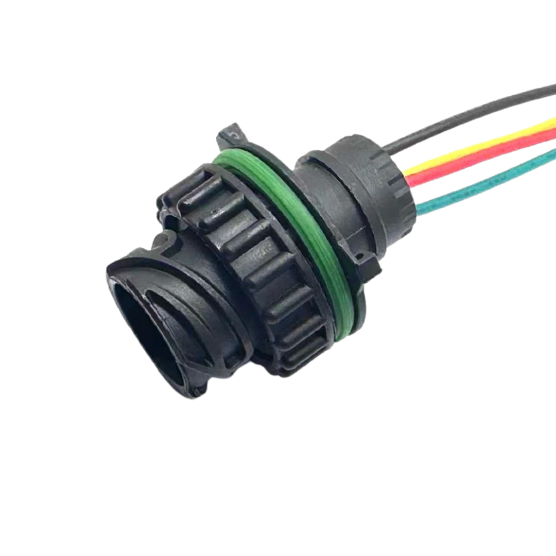 Pre-wired Circular DIN 4 Pin Pressure Sensor Connector For Volvo TE Co