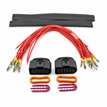 10 Pin Connector Plug Pigtail Prewired 2 Pack - VW Audi Headlight Temp Sensor Air Suspension 1J0973835 1J0973735