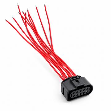10 Pin Headlight Connector Plug Pigtail Prewired - VW Audi Seat Skoda 1J0973835 1J0973735 1813346-1 493577-1