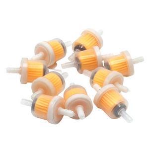 10pcs Universal Petrol Inline Fuel Filter Fits 6mm And 8mm Race Rally Road