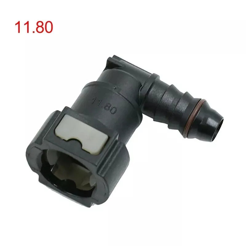 11.80 ID8 Angled Quick Release Fuel Line Hose Connector Universal