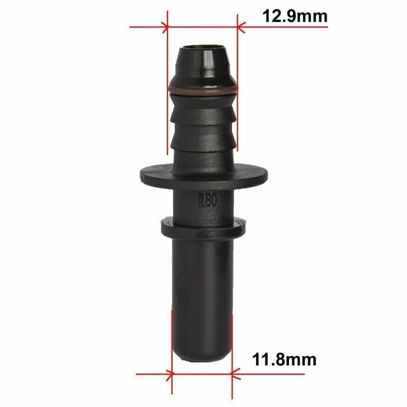 11.80 ID8 Straight Male Quick Release Fuel Line Hose Connector Universal