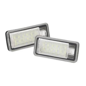 2x Éclairages de Plaque d'Immatriculation LED Xénon pour Audi A3 A4 A6 A8 2004–2012 - 8E0807430A