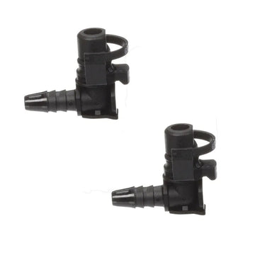 2 connecteurs de tuyau de chauffage de corps de papillon pour Vauxhall Mokka 1.4 Chevrolet Cruze 55354565 36,5 x 30,1 mm Noir
