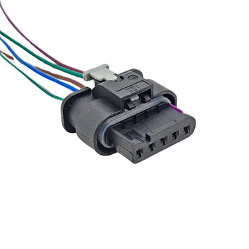 Mass Air Flow Sensor MAF Harness 5 PIN Connector Wire 4F0973705 for VW Audi