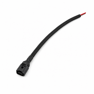2 Pin Male & Female Sensor Connector Plug Repair Kit Prewired 30cm With Conduit - VW Audi Seat Skoda 1J0973702