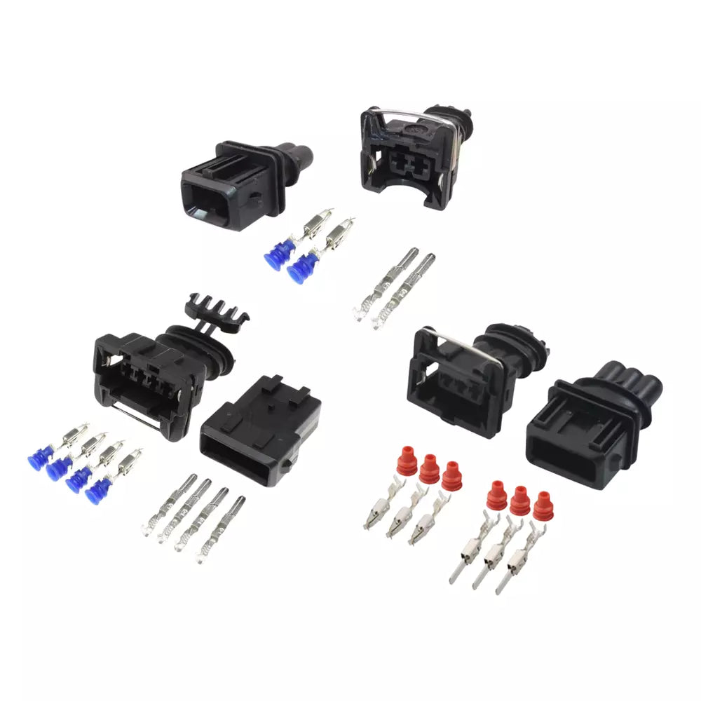 1, 2 & 3 Pin Connectors for O2 Sensor, JPT, Ignition Coil & EV1 Fuel Injectors