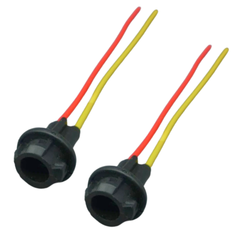 2pcs T5 T10 T15 Socket Lamp Holder Auto Bulb Holder Socket Connectors Push/Twist Size: T10-Li