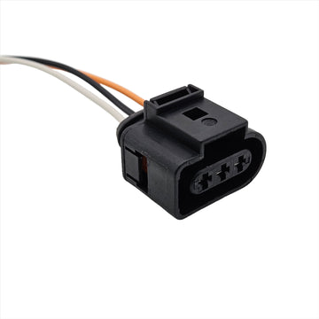 3 Pin Connector Female Pre-wired Plug Fits JPT VAG, Audi For Skoda, Seat, VW, 1J0973723
