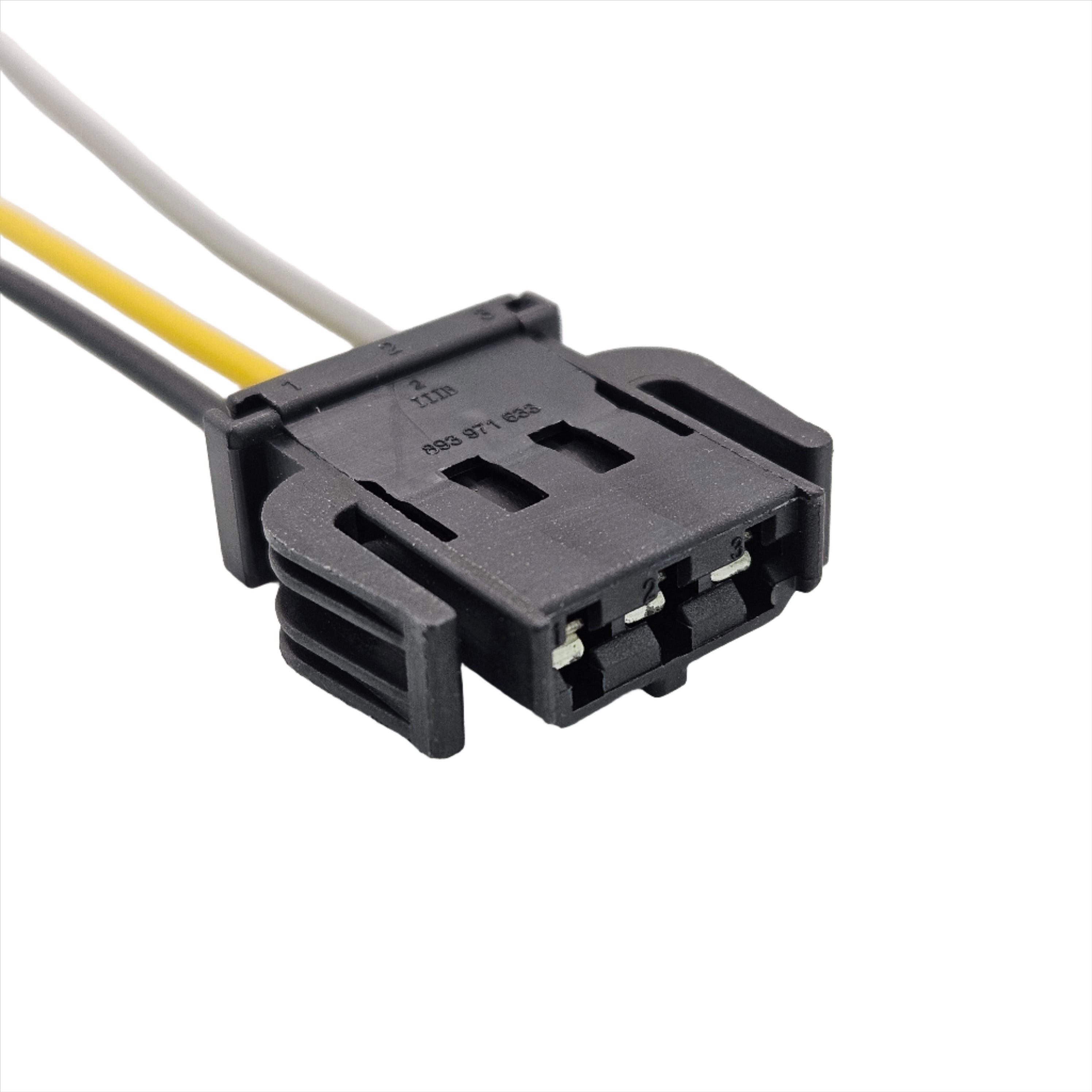 3 Pin Connector Prewired Plug Socket Harness for VW AUDI Skoda Seat 893971633