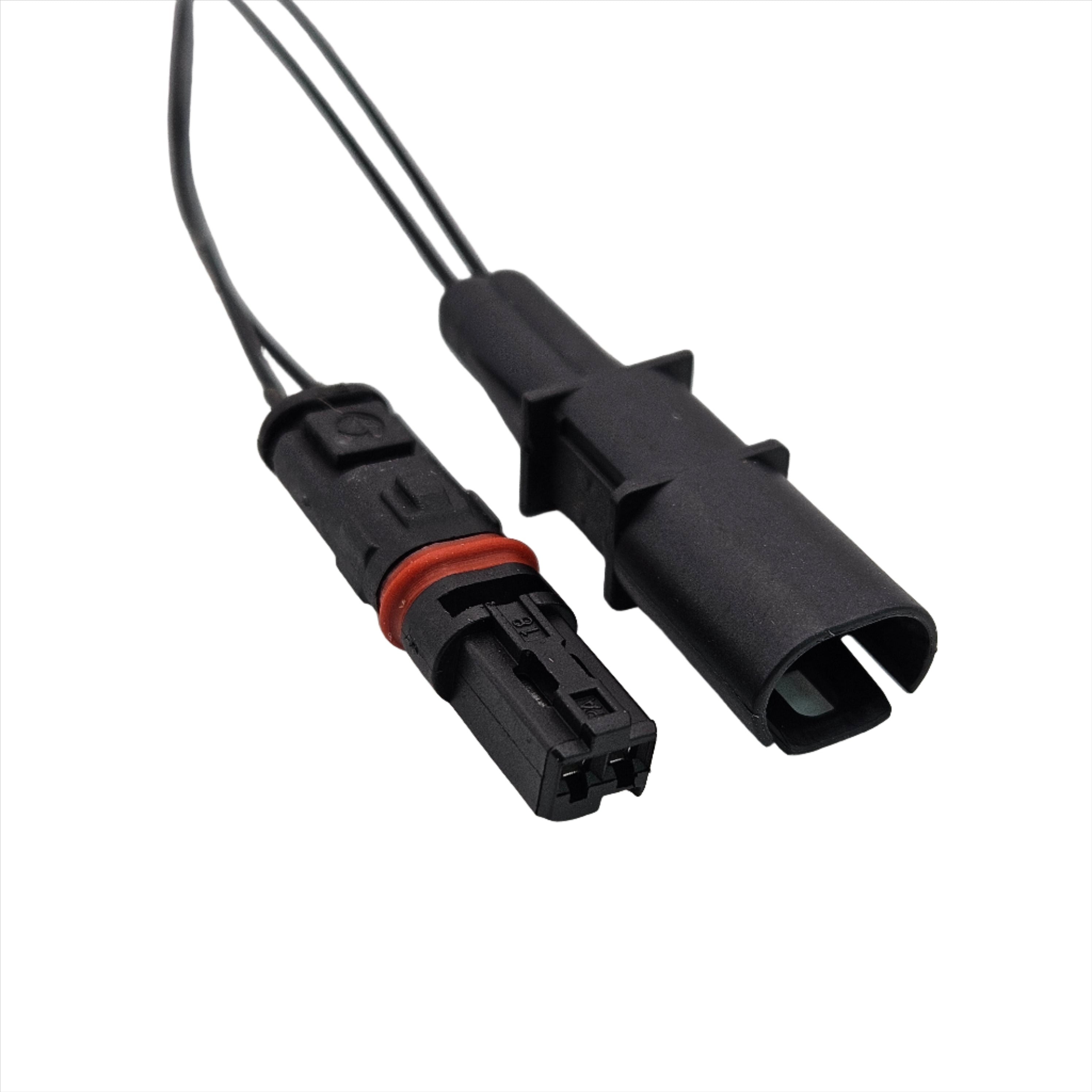 2 Pin Car Modified Door Handle Plug Rearview Mirror Heating Socket Fem