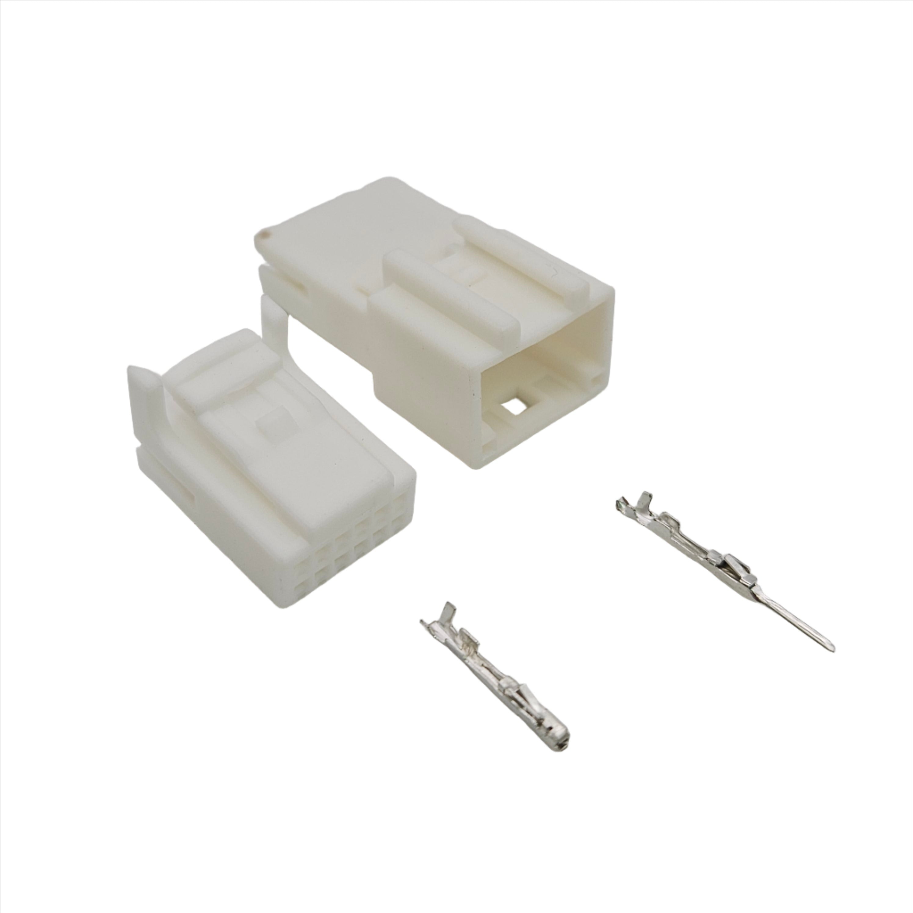 12 Pin 1318774-1 1318772-1 1473407-1 Auto Rear View Mirror Plug PCB Socket AC Assembly For Toyota Nissan