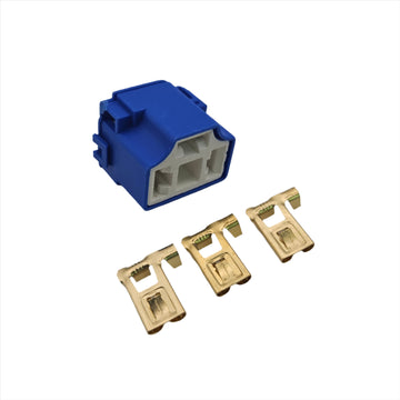 Ceramic H4 3 Pin Replacement Connector Plug And Terminals