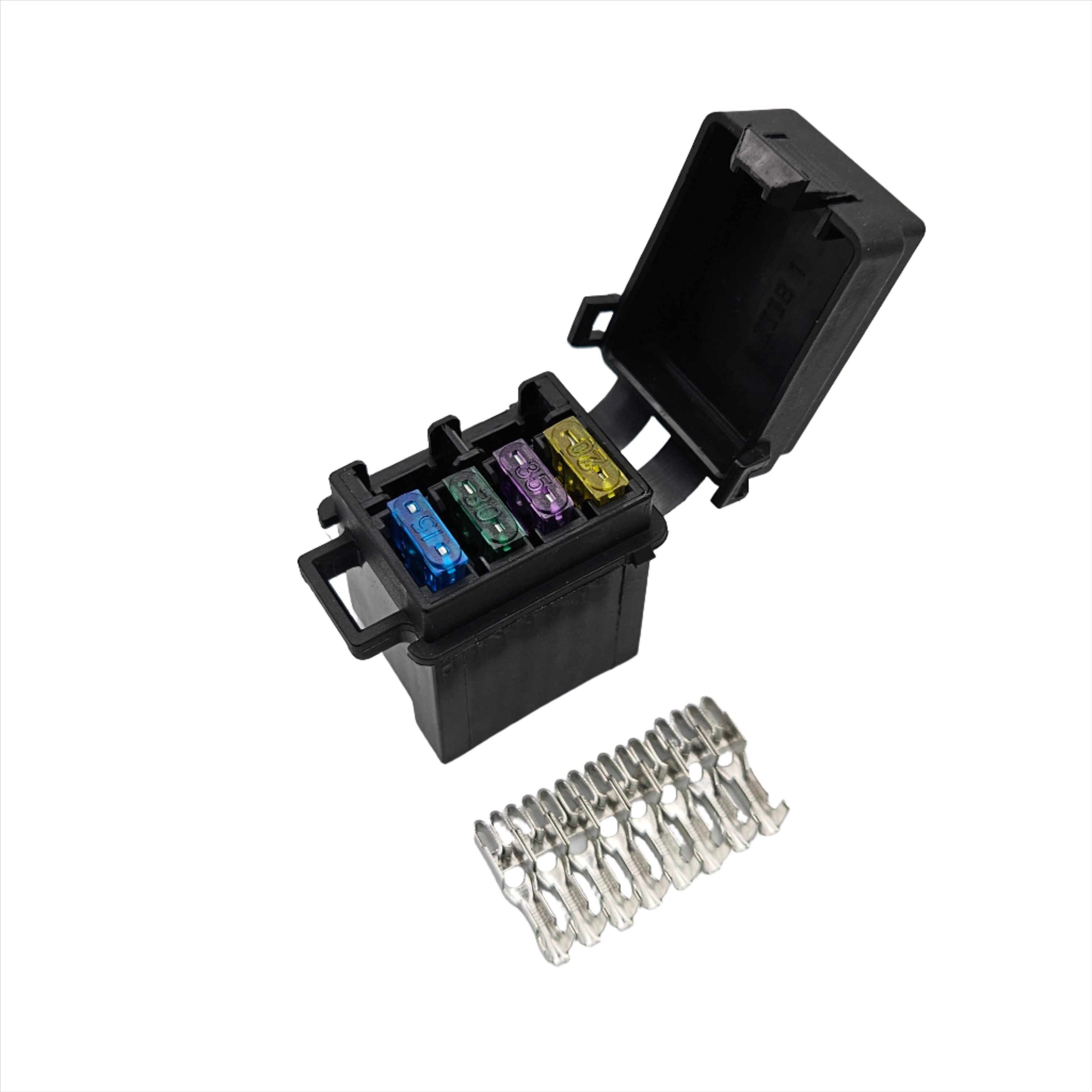 4 Way Fuse Box Mini Automotive Circuit Controller Box Medium Relay Assembly Car Fuse Holder
