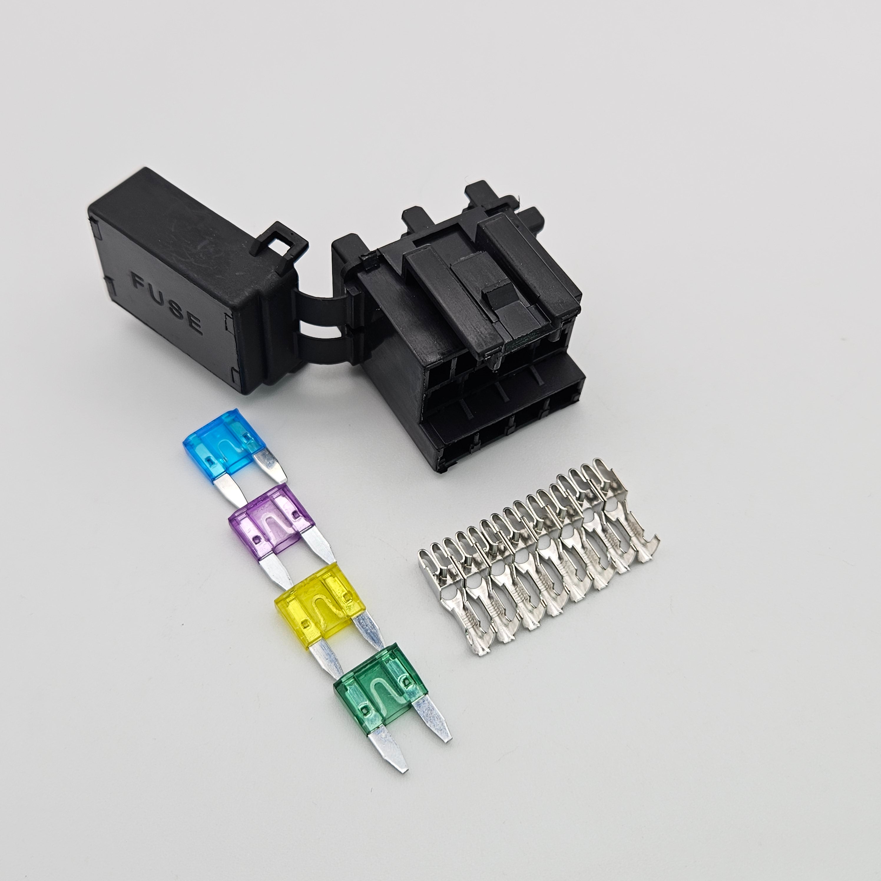 4 Way Fuse Box Mini Automotive Circuit Controller Box Medium Relay Ass