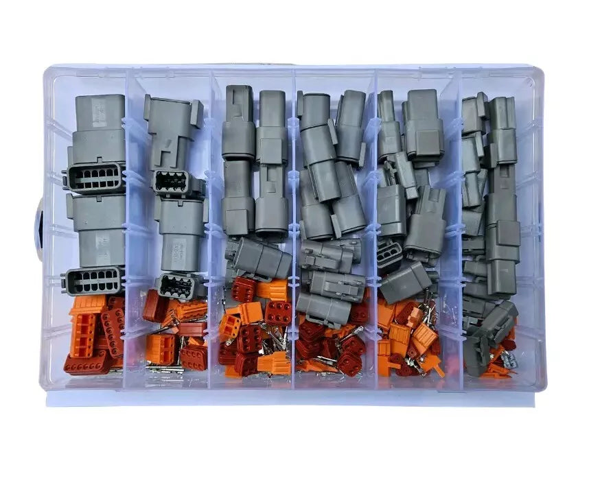 25pcs Deutsch DTM Automotive Connector Assortment Kit Waterproof 2, 3, 4, 6, 8 & 12 PIN