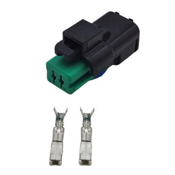 2 PIN Female Plug Connector FCI Headlight Steering Lights For Peugeot Delphi