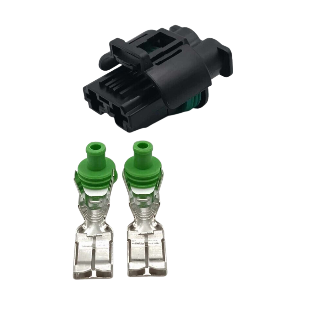 2 Pin Female Plug Connector For Tyco Amp Fits Peugeot Citroen MAP Sensor