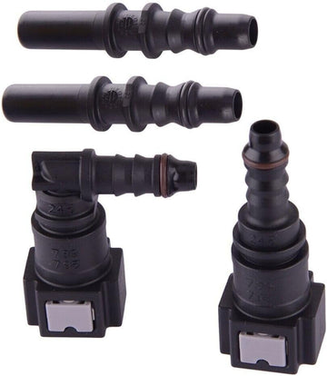 2 Set 5/16" 7,89mm SAE auf 5/16" 8mm Nylon Kraftstoffleitung Schnellverschlusskupplung