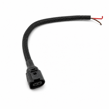 2 Pin Female Connector Plug Pigtail Prewired 30cm With Conduit - VW Audi Seat Skoda 1J0973722 8D0973822 1717692-1