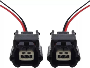 2pc Pre-Wired 2 Pin Connector Plugs for Nissan X-Trail Qashqai ABS Sensor