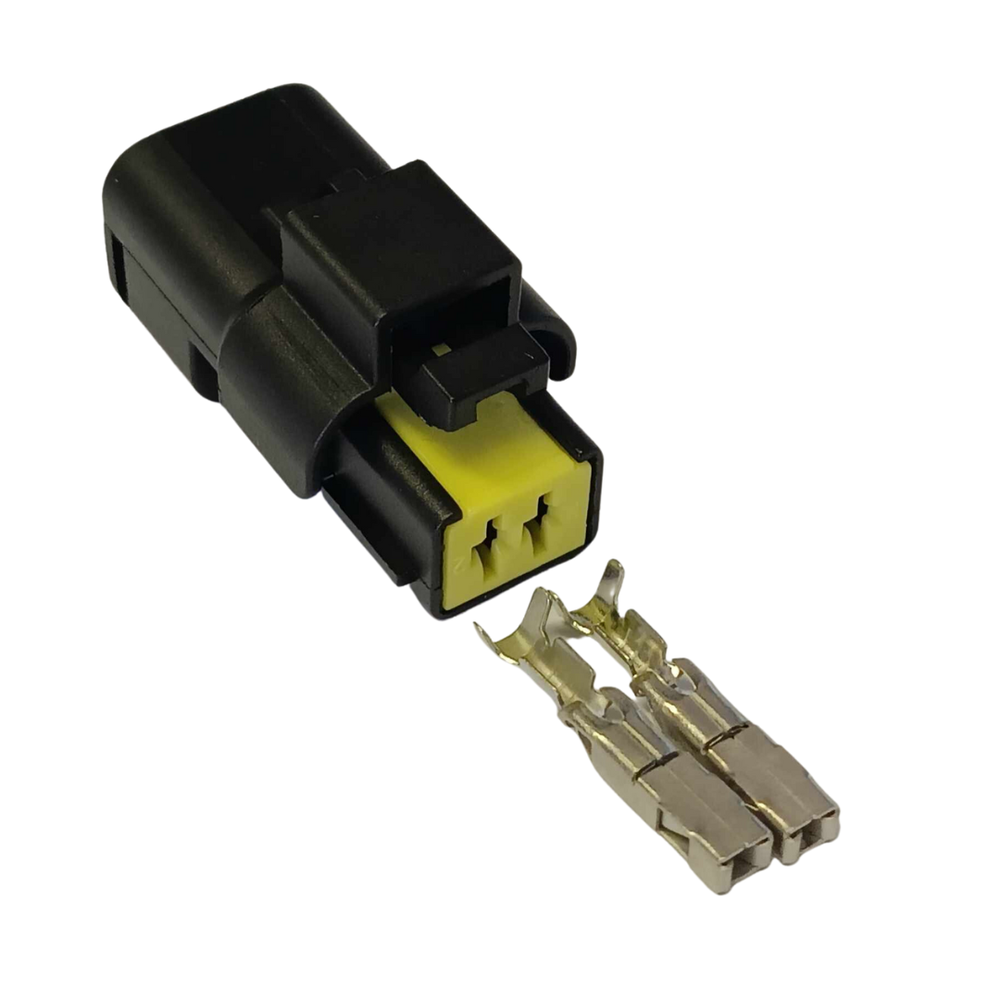 2 pin Plug Connector Male Female For Delphi Temperature Sensor Headlight Signal
