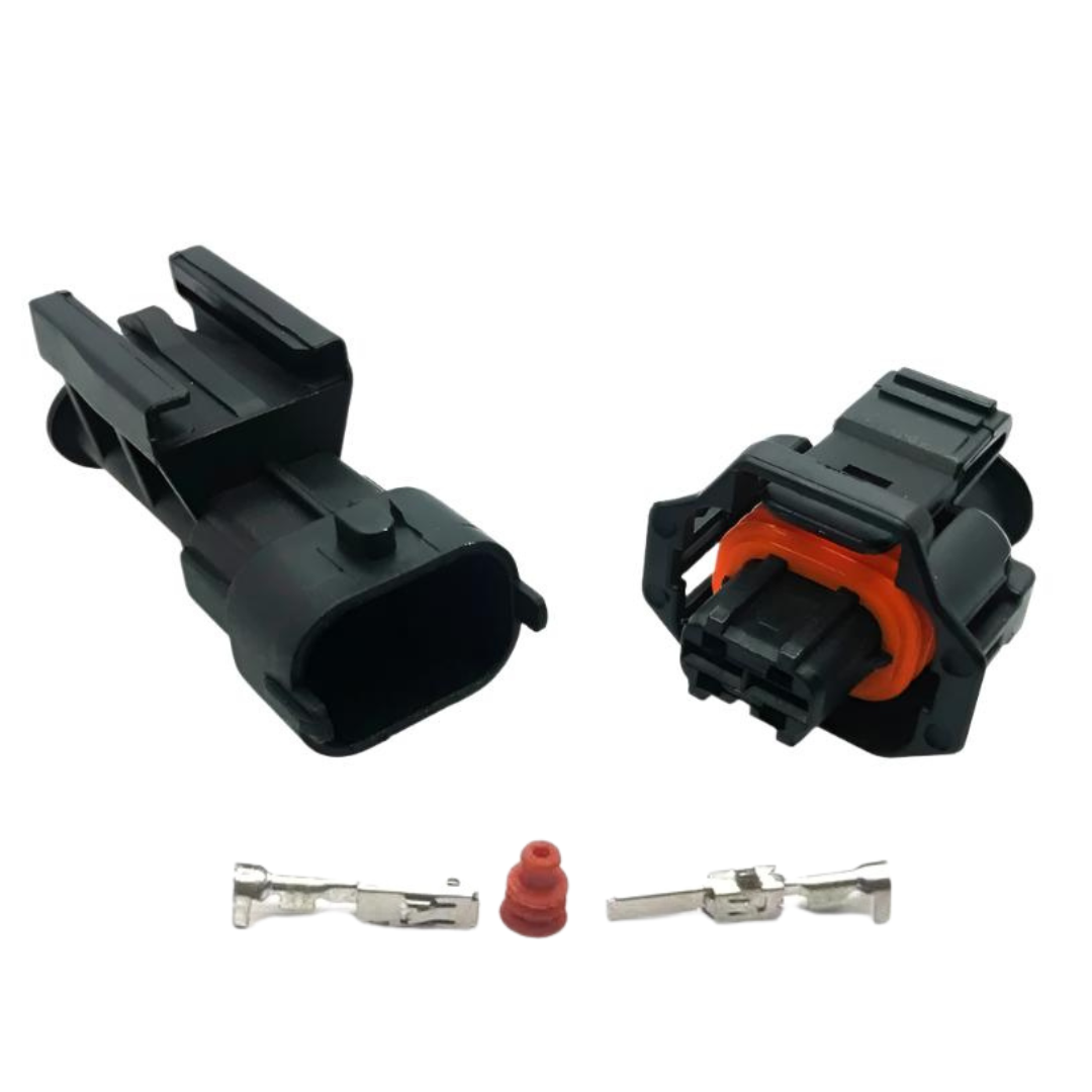 2, 3, 4, 5 & 6 Pin Male & Female Connectors for Bosch Injector, Intake, Pressure Sensor, MAF etc.