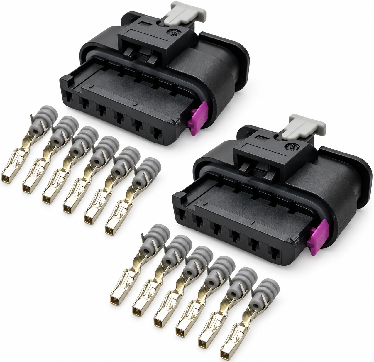 2X 6 Pin Rear Tail Light Replacement Repair Connectors for BMW 1' 2' 3' 4' SERIES