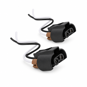 Pair of 9005 HB3 Car Lamp Holder 2 Pin Prewired Connectors - Socket Wiring Harness