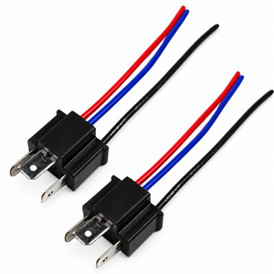 2x Headlight 9003 H4 3 Pin Male Connector Plug Wire Socket Replacement Repair