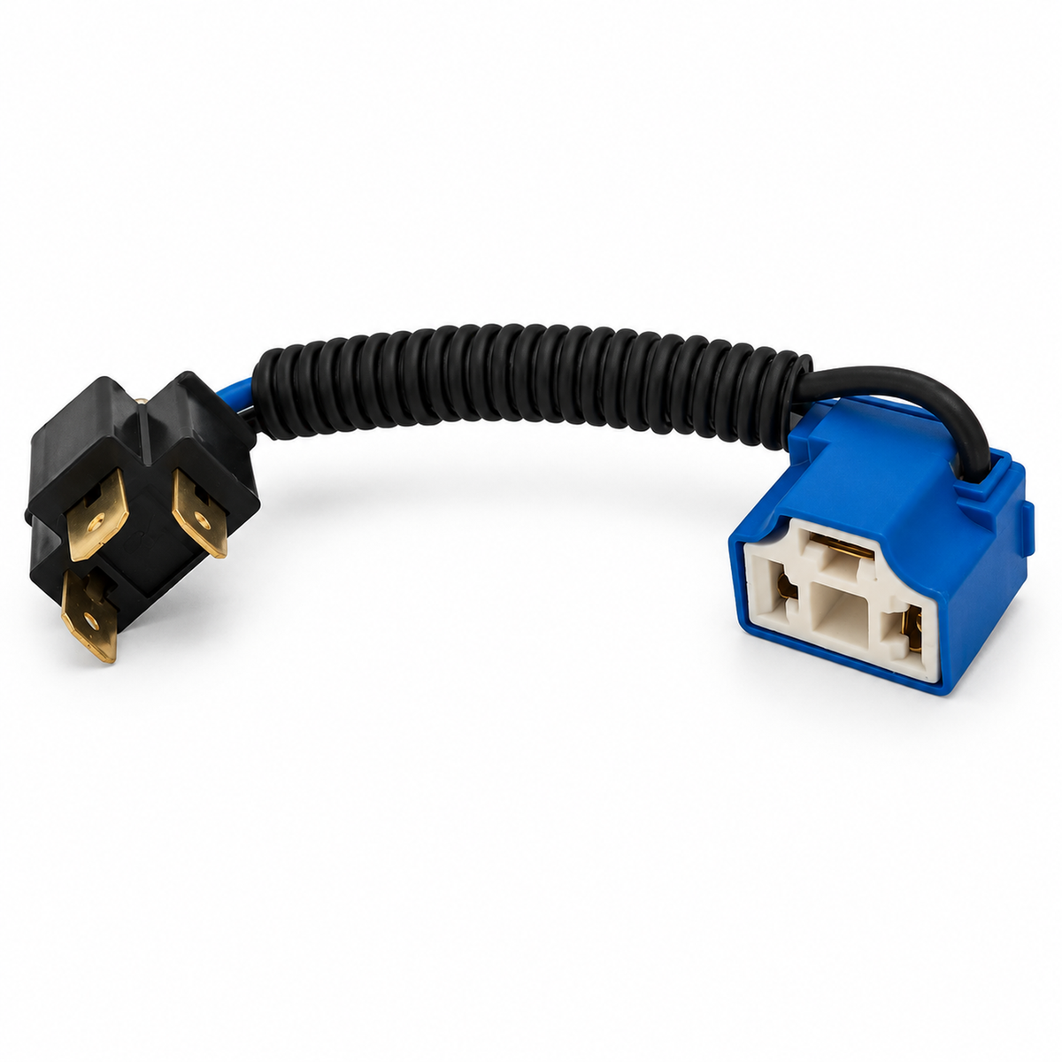 3 Pin 2pcs H4 Male to Female Ceramic Headlight Extended Connector Angled Adaptors – 2x/X19/H4angled – image 5