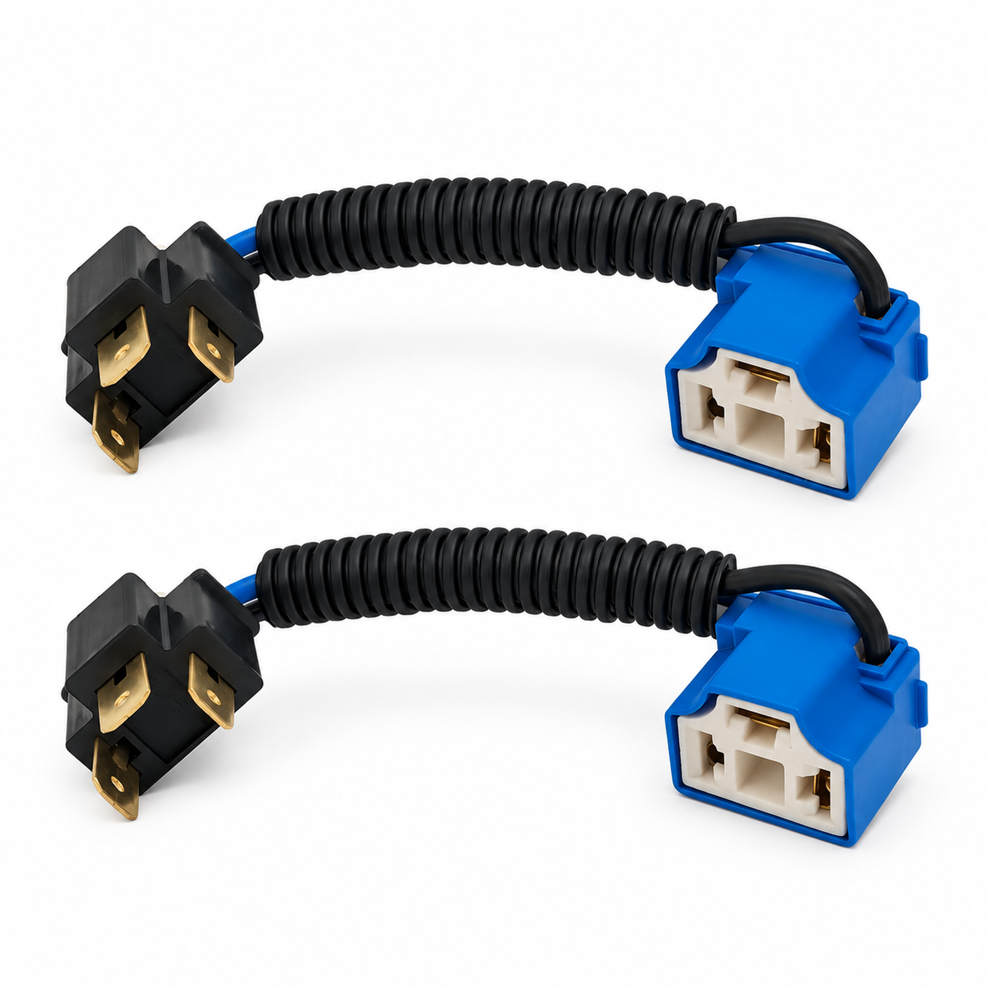 3 Pin 2 Pcs Angled H4 Male to Female Ceramic Headlight Extended Connector Adaptor – 2x/X19/H4angled – image 6