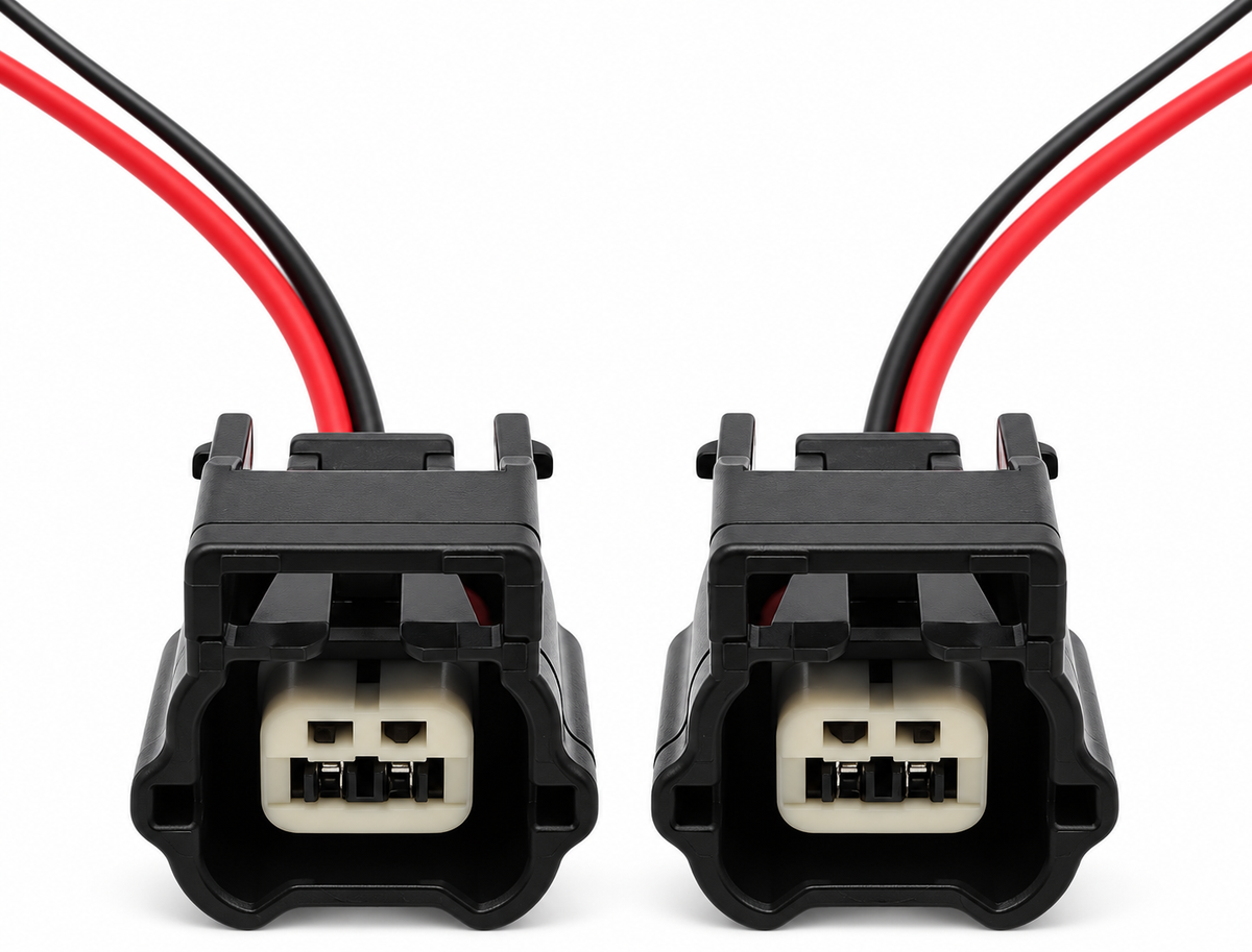 2pc Pre-Wired 2 Pin Connector Plugs for Nissan X-Trail Qashqai ABS Sensor