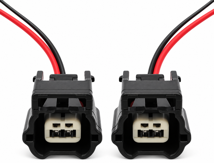2pc Pre-Wired 2 Pin Connector Plugs for Nissan X-Trail Qashqai ABS Sensor