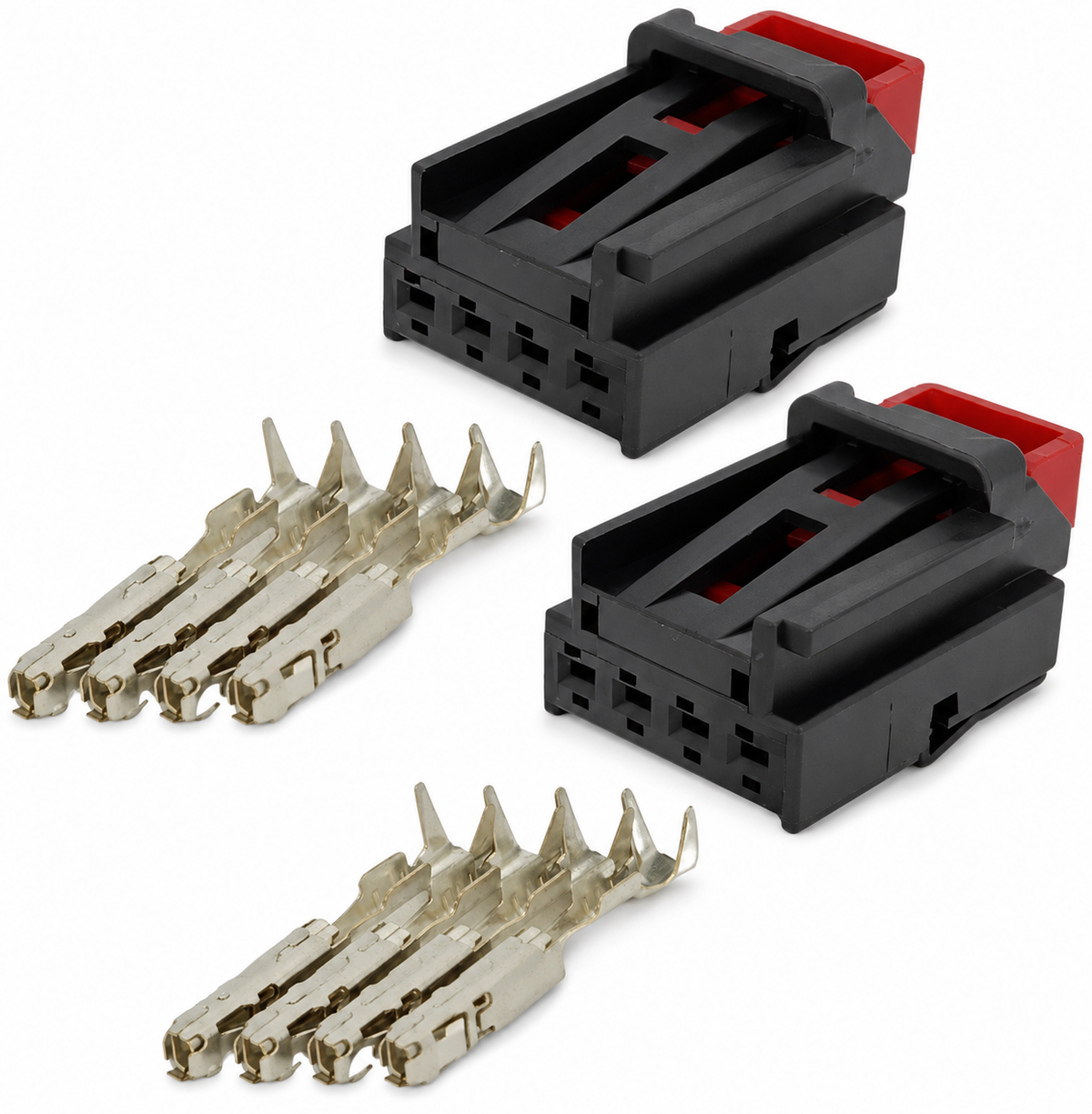 Pair of 4 Pin Tail Light Lamp Plug Connectors for VW AUDI SEAT SKODA 7N0972704