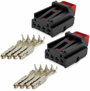 Pair of 4 Pin Tail Light Lamp Plug Connectors for VW AUDI SEAT SKODA 7N0972704